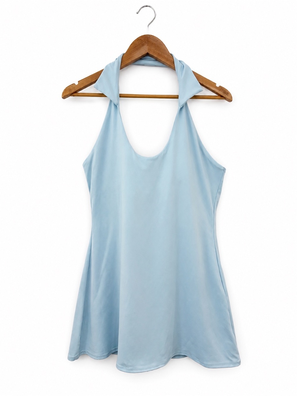 PacSun PAC 1980 Whisper Active Putting Mini Dress Blue Size L Coquette Sporty